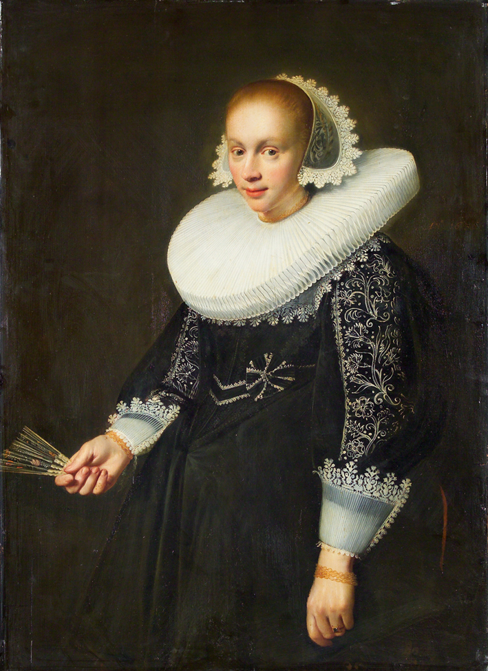  伦勃朗·梵·莱茵 Rembrandt van Rijn——拿扇子的女人